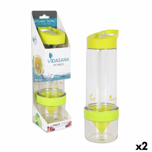 Bottle Kitchen Tropic Yellow 7,5 x 24,5 cm Mixer (2 Units)-0