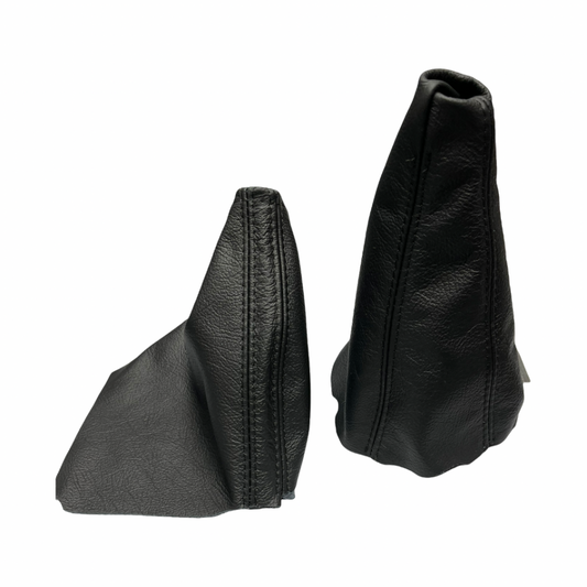 For 2003-2010 Subaru Legacy Outback Genuine Leather Parking Brake & Shift Boot Cover Set-0