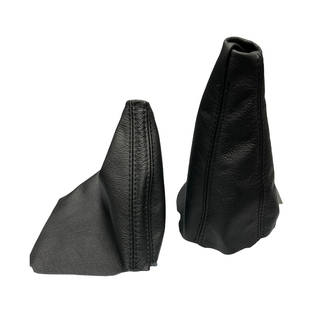 For 2003-2010 Subaru Legacy Outback Genuine Leather Parking Brake & Shift Boot Cover Set-5