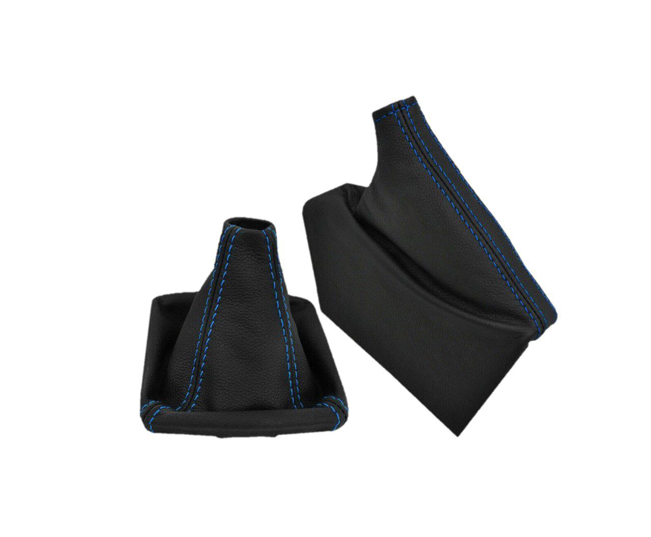 For 2003-2010 Subaru Legacy Outback Genuine Leather Parking Brake & Shift Boot Cover Set-14